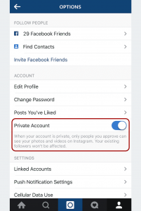 How to go private on Instagram