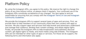 Instagram Terms & Conditions