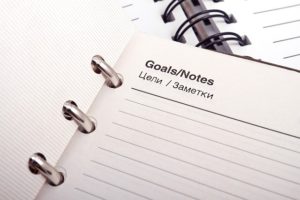 Goals in notebook