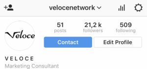 Instagram profile