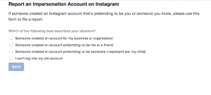 How to report a fake Instagram account