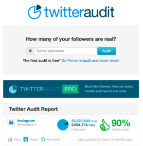 Twitter audit
