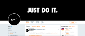 Nike Twitter account