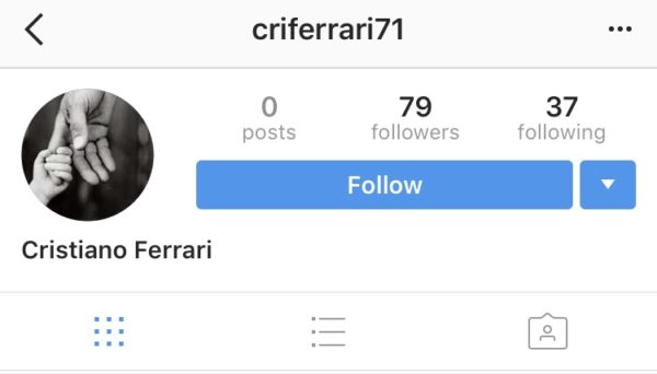 Fake Instagram account