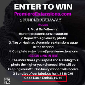 Enter to win social media giveaway