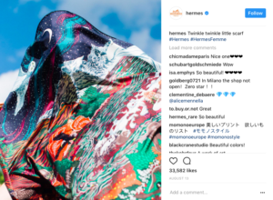 Hermes Instagram marketing strategy