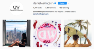 Daniel wellington social media marketing