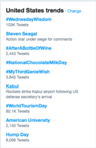 Trending hashtags twitter