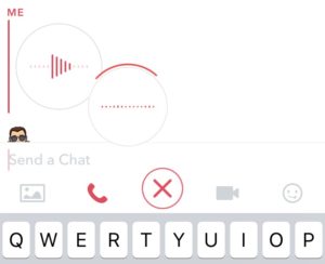 Snapchat voice message