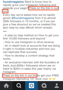 Instagram clickable link bio click link in bio How to Boost Sales of Things That Aren't Selling With Social Media