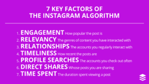 Instagram algorithm 7 key ranking factors instagram algorithm
