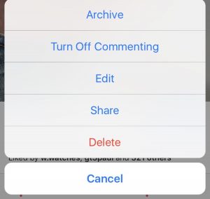 How to turn off comments on Instagram