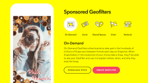 Snapchat sponsored geolocations