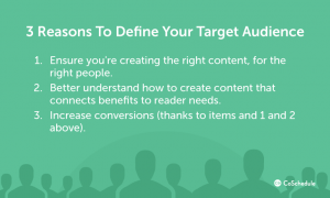 Reasons you should define your target audience