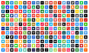 All social media platforms icons