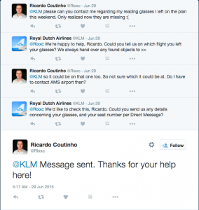 Social media customer service