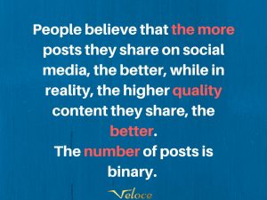High quality content social media