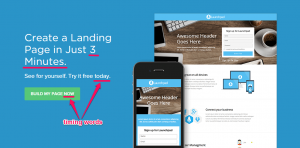 Landing page