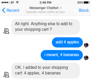 Facebook chat bot