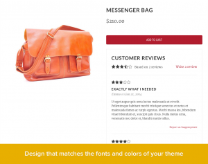 User-generated content checkout page