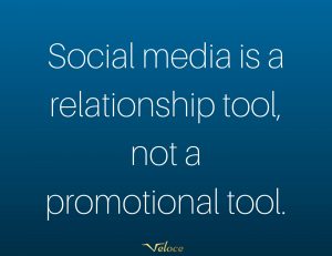 Social media is a relationship tool