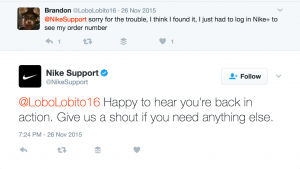 Social media customer service