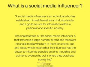 What is a social media influencer