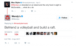 Wendy's social media