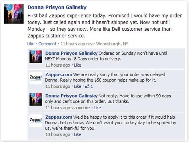 Social media customer service