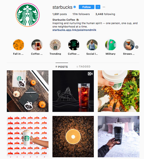 Starbucks Instagram