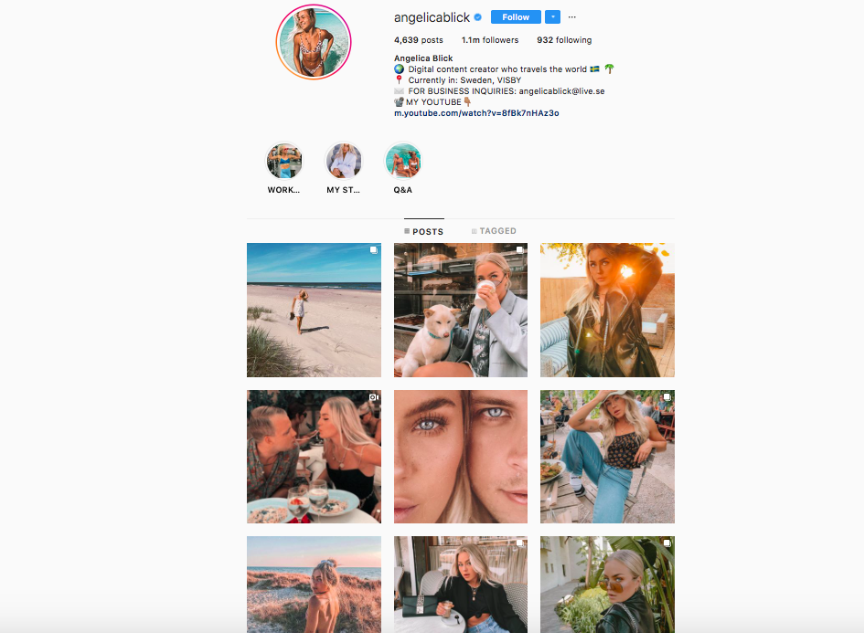 Social media visual theme