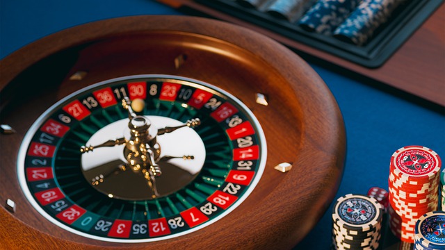 Roulette displaying different colour numbers and colours 