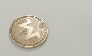 A golden Monero currency.