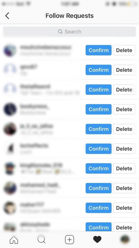 Instagram Follow Requests