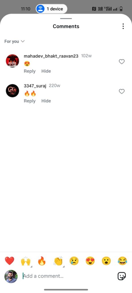 How to Hide a Comment on Instagram