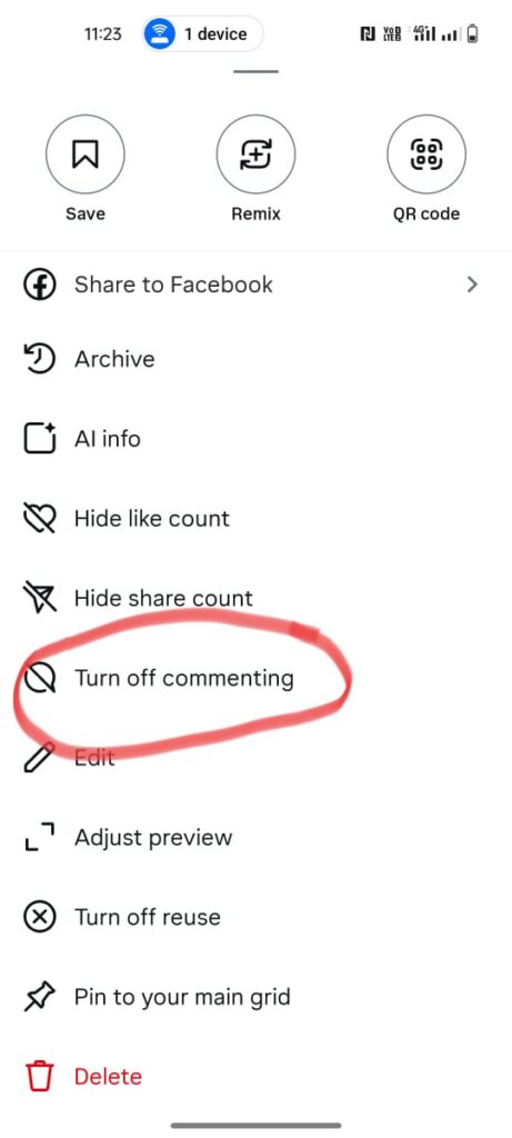 turn off comments on an old post