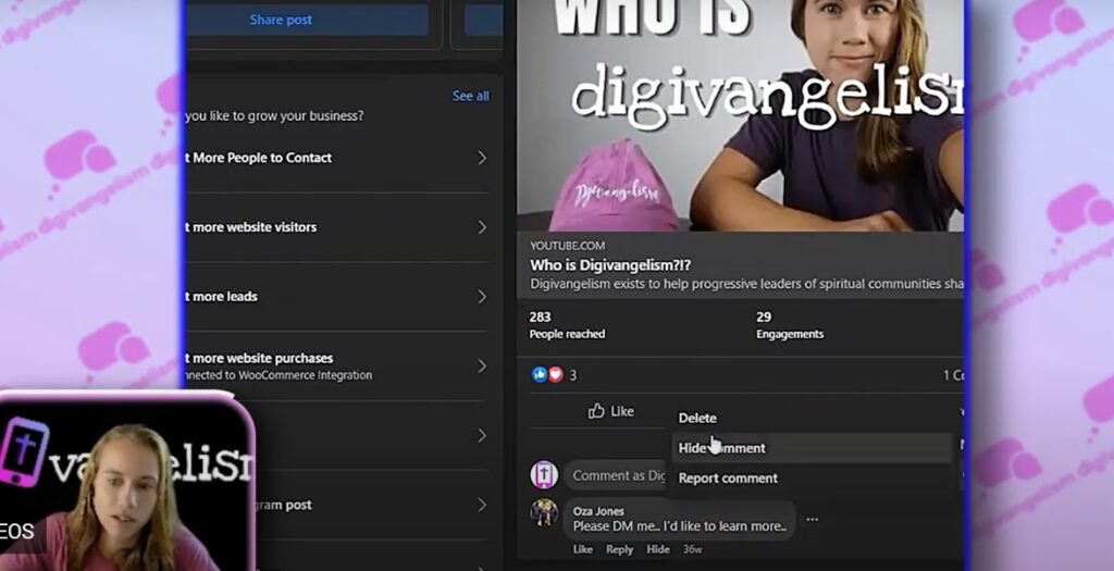 Hiding a Comment