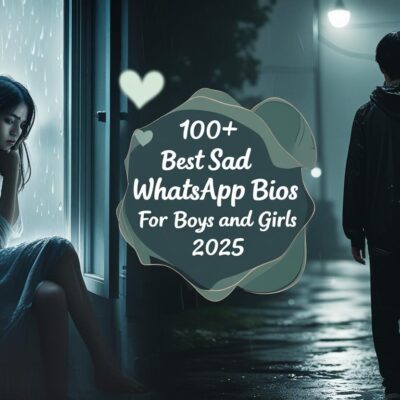 100+ Best Sad WhatsApp Bios for Boys and Girls 2025