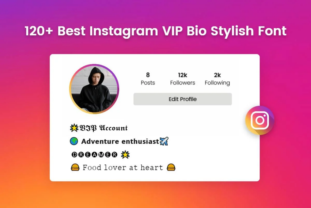 Fonts In Instagram Bio