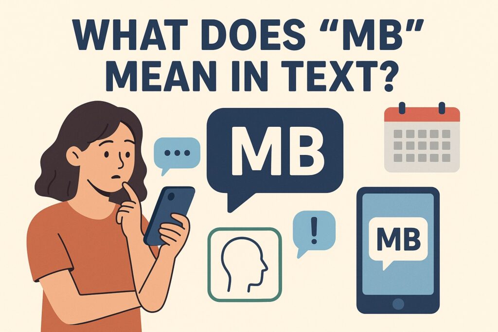 What Does "MB" Mean in Text?