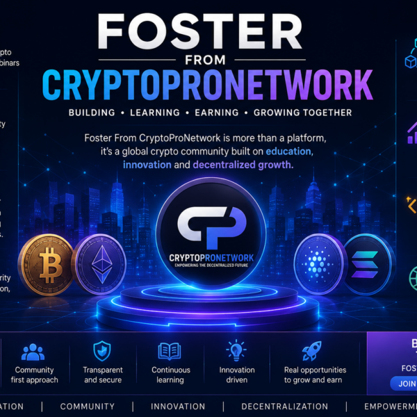 Foster From CryptoProNetwork: Building the Future of Decentralized Communities