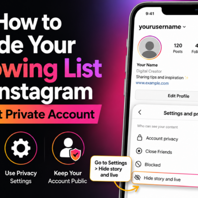 How to Hide Your Following List on Instagram Without Private Account