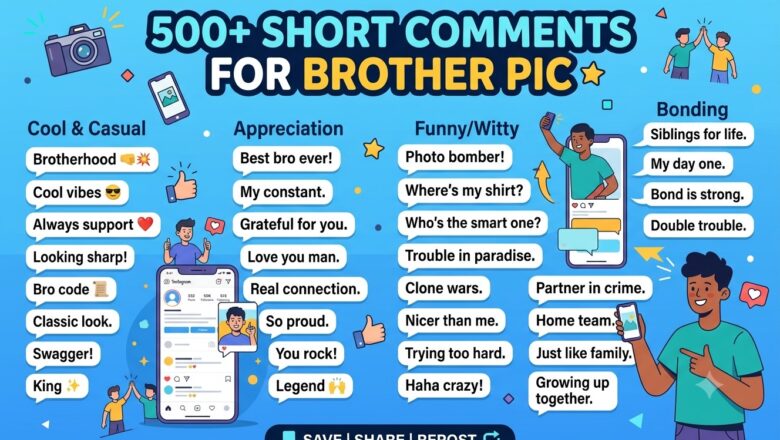 500+ Short Comments for Brother Pic