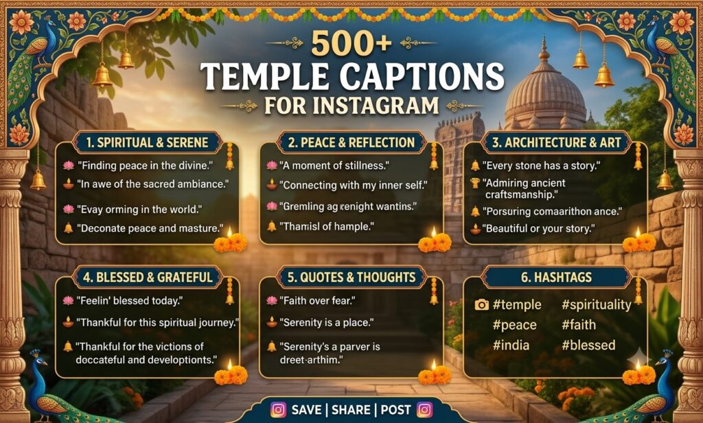 500+ Temple Captions for Instagram