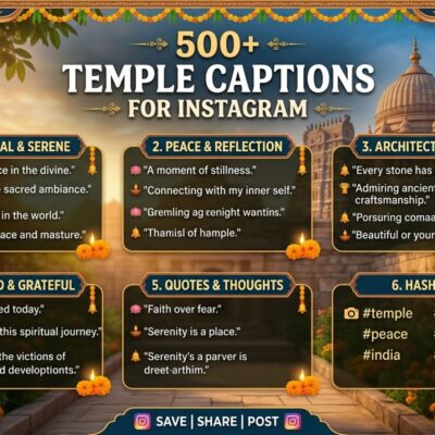 500+ Temple Captions for Instagram