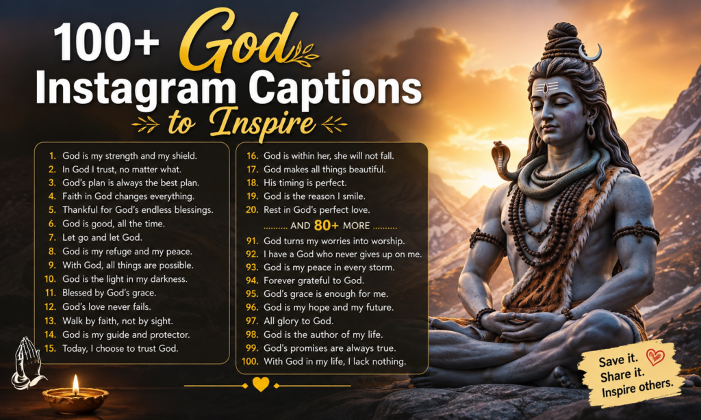 100+ God Instagram Captions to Inspire
