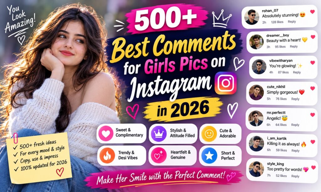 comments for girl pick
