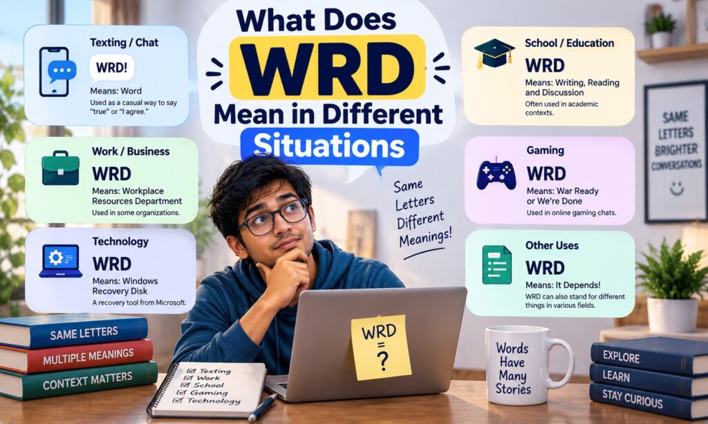 What Does WRD Mean in Different Situations
